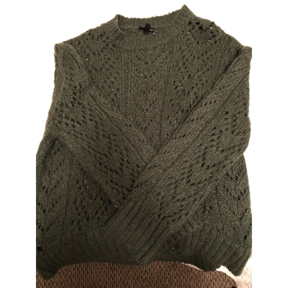TopShop knit green sweater